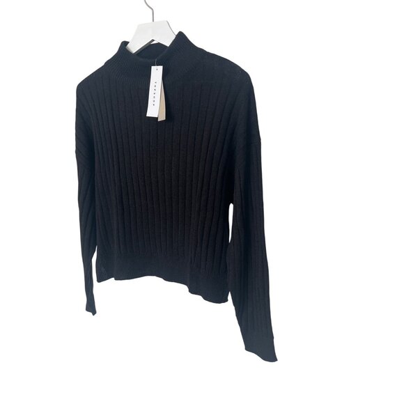 Topshop Ribbed Black Turtleneck Sweater - Picture 5 of 6
